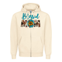 Sandshell blessed mom Zipper Hoodie - Artiststas