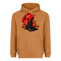 Meerkat valentines day cowboy boots red  and roses Heavyweight Hoodie - AdoDesignShop