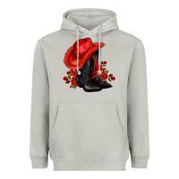 Moon Dust valentines day cowboy boots red  and roses Heavyweight Hoodie - AdoDesignShop
