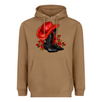 Toasted Coconut valentines day cowboy boots red  and roses Heavyweight Hoodie - AdoDesignShop