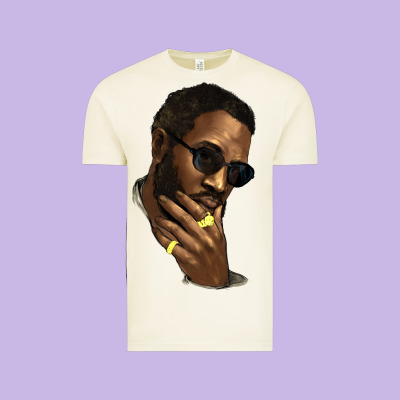 Black Man Vintage Tee Designed By Howdyjamesfarm