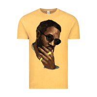 Vintage Mustard Black man Vintage Tee - HowdyJamesFarm