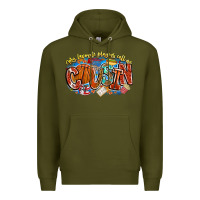 Army Green my favorite players call me cousin basketball Premium Hoodie - CowhideDigitalArt