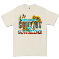 Bone Raised on Country and Sunshine Premium Tee - texasbilliewilder