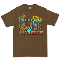 Cacao Raised on Country and Sunshine Premium Tee - texasbilliewilder