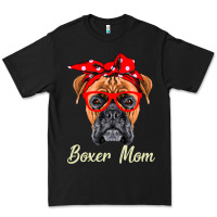 Black Boxer Mom Dogs  Mothers Day Dog Lovers Gifts For Women Premium Tee - longCreatives