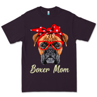 Plum Boxer Mom Dogs  Mothers Day Dog Lovers Gifts For Women Premium Tee - longCreatives