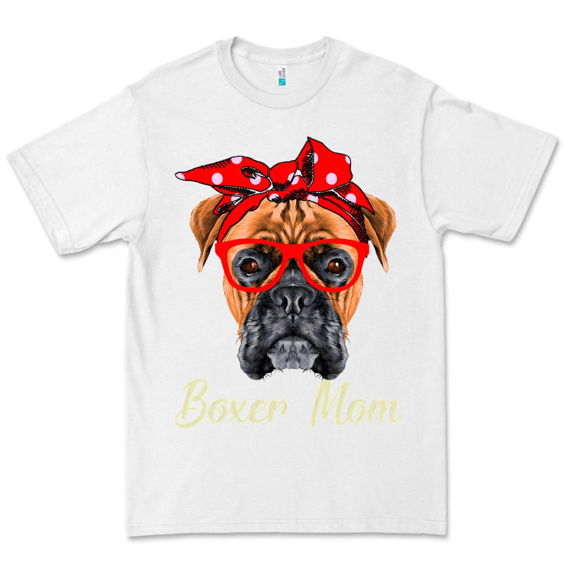 Boxer Mom Dogs  Mothers Day Dog Lovers Gifts For Women Premium Tee by longCreatives | Teevron
