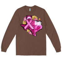 Chestnut Texas Cancer Awareness map Long Sleeve Tee - FaDigitalArtStudio
