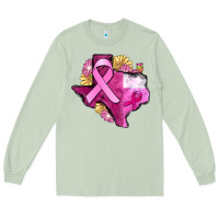 Matcha Texas Cancer Awareness map Long Sleeve Tee - FaDigitalArtStudio