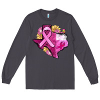 Smoke Texas Cancer Awareness map Long Sleeve Tee - FaDigitalArtStudio