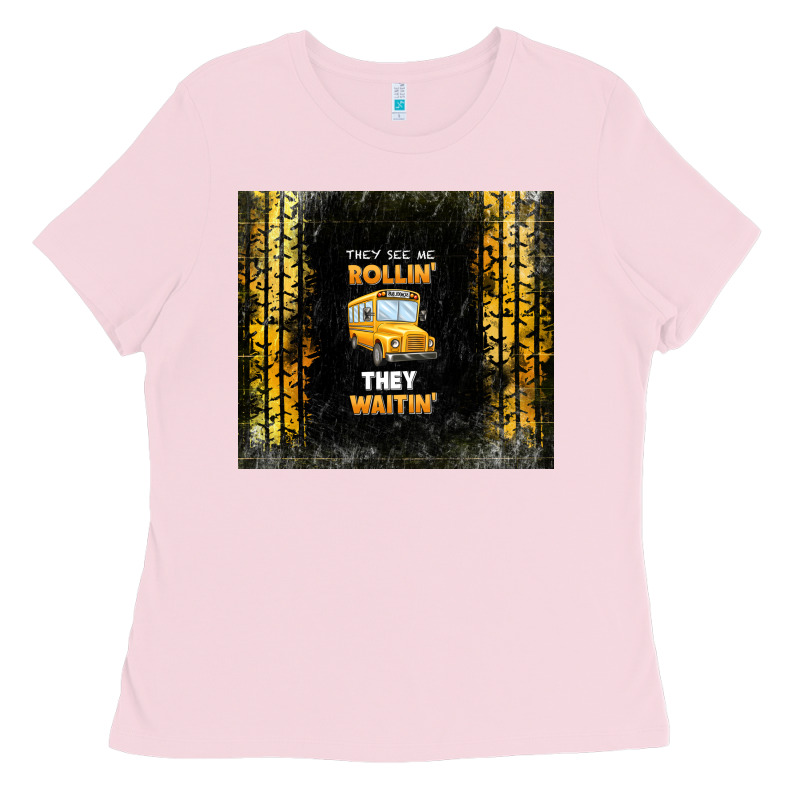 They See Me Rollin' They Waitin' School Bus Ladies Tee by TumblerDesignByShophia | Teevron