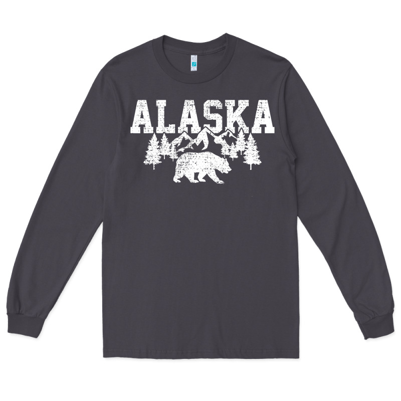 Alaska Mountains Forest Hunting Usa Long Sleeve Tee by longCreatives | Teevron