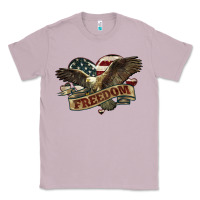Lilac Freedom America Eagle 4th of july Classic Tee - HowdyJamesFarm