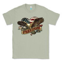 Matcha Freedom America Eagle 4th of july Classic Tee - HowdyJamesFarm