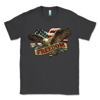 Smoke Freedom America Eagle 4th of july Classic Tee - HowdyJamesFarm