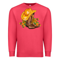 Cardinal yellow  cowgirl and roses Premium Sweatshirt - AdoDesignShop