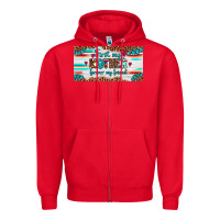 Red first my mother forever my friend  license plate Zipper Hoodie - Artiststas