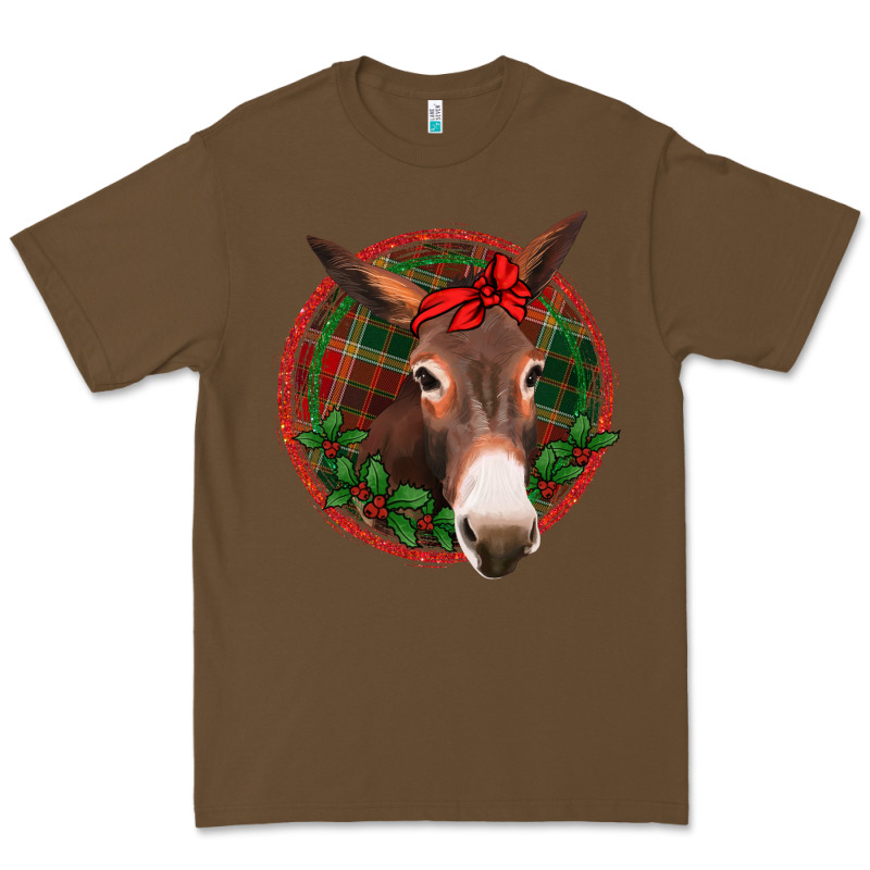 Christmas Donkey With Bandana Premium Tee by Jasminsmagicworld | Teevron