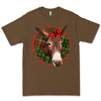 Cacao Christmas donkey with bandana Premium Tee - Jasminsmagicworld