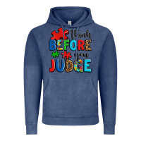 Vintage Denim think before you judge Vintage Hoodie - OliviaCreatesArt