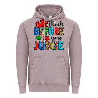 Vintage Zinc think before you judge Vintage Hoodie - OliviaCreatesArt