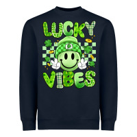 Navy lucky vibes Heavyweight Sweatshirt - Artiststas