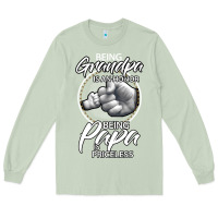 Matcha being grandpa is an honor being papa is priceless, gift dad Long Sleeve Tee - longCreatives