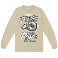 Mushroom being grandpa is an honor being papa is priceless, gift dad Long Sleeve Tee - longCreatives