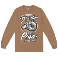 Toasted Coconut being grandpa is an honor being papa is priceless, gift dad Long Sleeve Tee - longCreatives