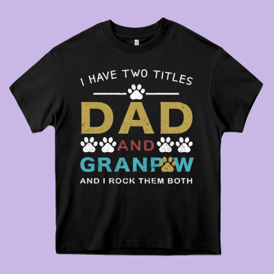 I Have Two Titles Dad And Grandpa Heavy Core Tee Designed By Bettercallsaul