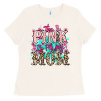 Bone The pink is for my Mom Cancer Awareness Ladies Tee - HowdyJamesFarm