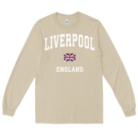 Mushroom Liverpool England Vintage Athletic Sports Design Long Sleeve Tee - longCreatives