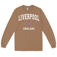 Toasted Coconut Liverpool England Vintage Athletic Sports Design Long Sleeve Tee - longCreatives