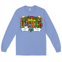 Colony Blue Let's get lucked up St. Patrick's Day Long Sleeve Tee - OliviaCreatesArt
