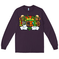 Plum Let's get lucked up St. Patrick's Day Long Sleeve Tee - OliviaCreatesArt