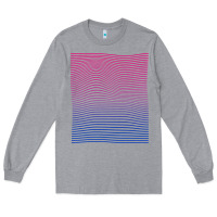 Heather Grey Bisexual Pride Subtle Bi Long Sleeve Tee - longCreatives