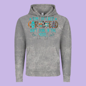 Some Of Y'alls Cornbread Ain't Done In The Middle Vintage Hoodie Designed By Cowcowdesign
