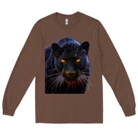 Chestnut Black Panther, Big Cat T Long Sleeve Tee - longCreatives