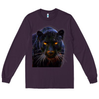 Plum Black Panther, Big Cat T Long Sleeve Tee - longCreatives