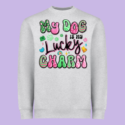 My Dog Is My Lucky Charm Heavyweight Sweatshirt Designed By Artiststas