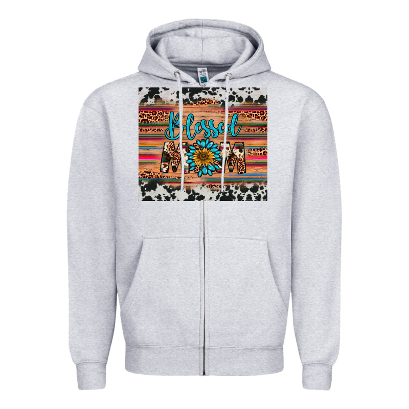 Blessed Mom Zipper Hoodie by Artiststas | Teevron