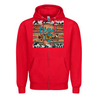 Red blessed mom Zipper Hoodie - Artiststas