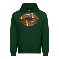Forest Green football lips Urban Hoodie - AdoDesignShop