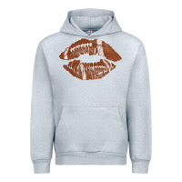 Heather Grey football lips Urban Hoodie - AdoDesignShop