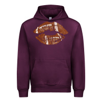 Mauve Wine football lips Urban Hoodie - AdoDesignShop