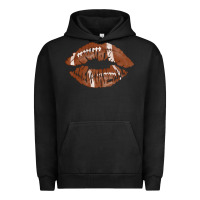 Pigment Black football lips Urban Hoodie - AdoDesignShop