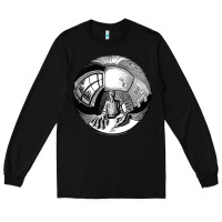 Black M.C. Escher Spherical Self Portrait Long Sleeve Tee - longCreatives