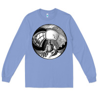 Colony Blue M.C. Escher Spherical Self Portrait Long Sleeve Tee - longCreatives