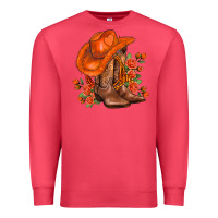 Cardinal orange  cowgirl  and roses Premium Sweatshirt - AdoDesignShop